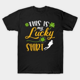 Scuba diving This is My Lucky Shirt St Patrick's Day T-Shirt